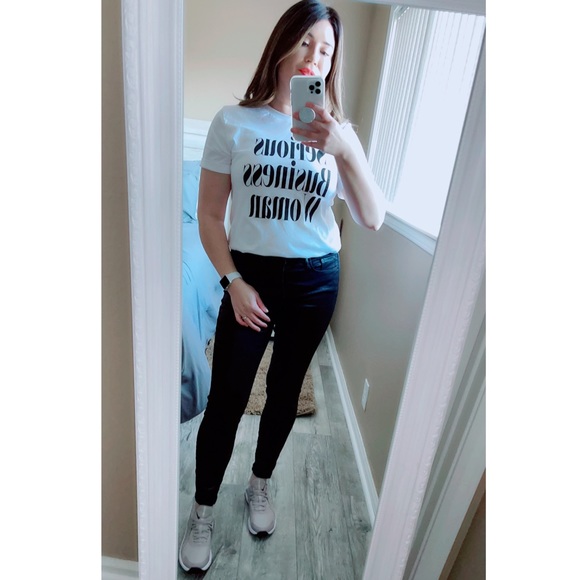 🆕Serious Buisness Woman Tee in White - Picture 3 of 5